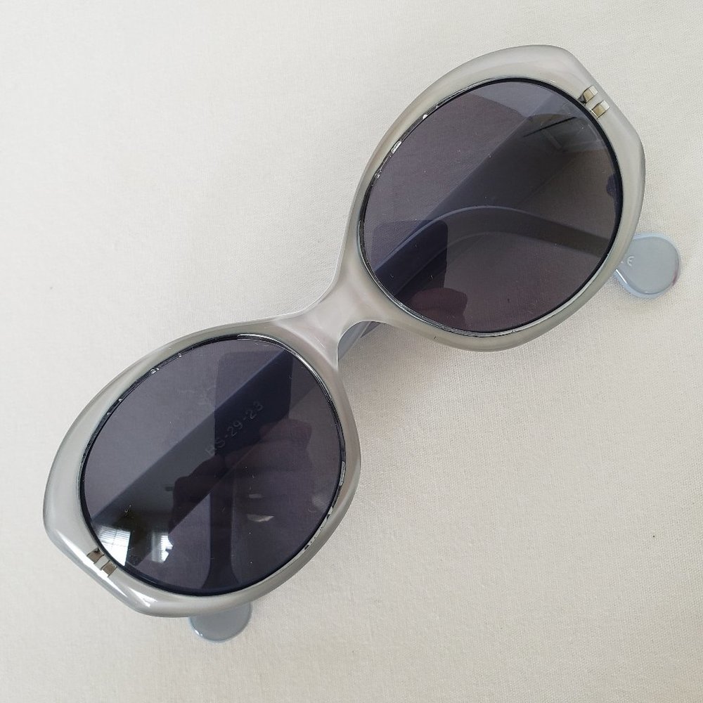 Authentic Vintage 1980s-1990s BALENCIAGA Sunglasses-Handmade In France-Gray